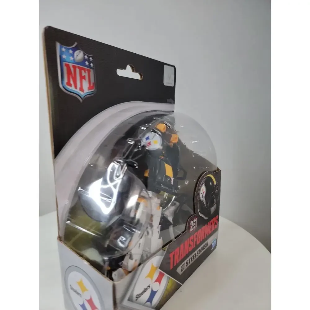 Transformers NFL Steelsmash Steelers Action Figure Helmet Hasbro New Sealed